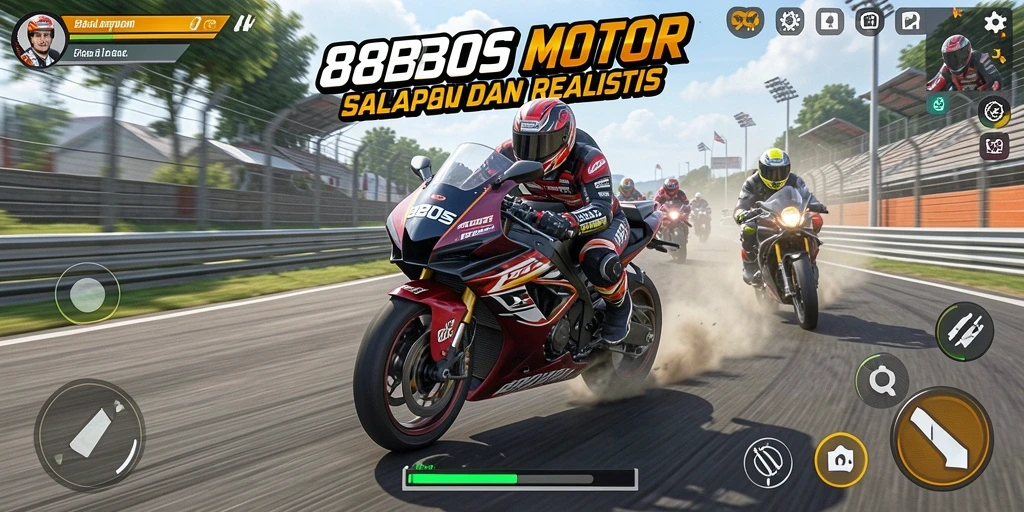 Gameplay motor racing yang seru dan mendebarkan di 88BOS.