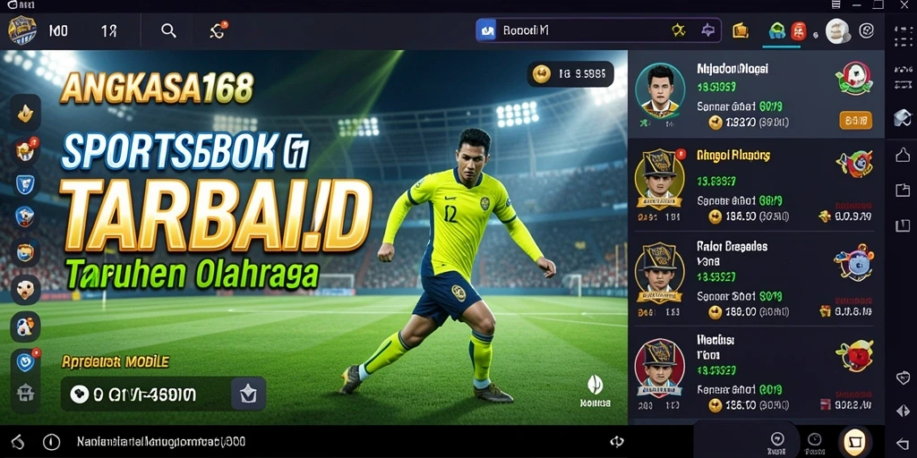 Tampilan gameplay menarik dari ANGKASA168 saat taruhan olahraga.