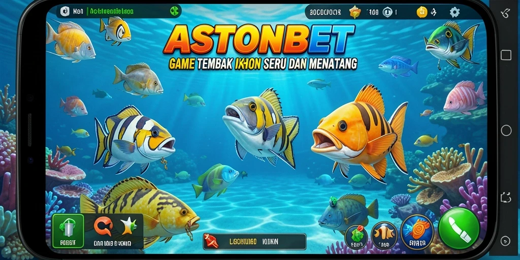 Screenshot gameplay menampilkan aksi tembak ikan yang seru.
