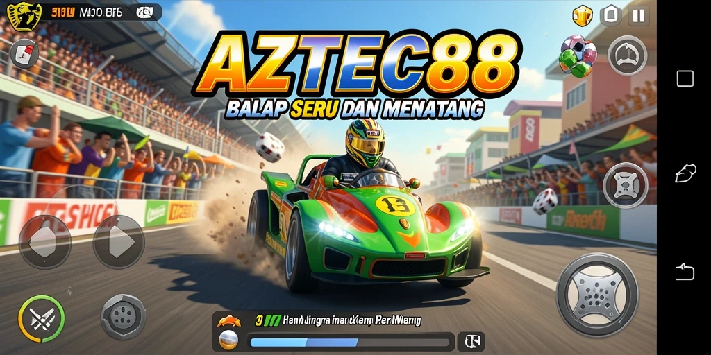 Gameplay balap mendebarkan di AZTEC88 dengan visual menakjubkan.