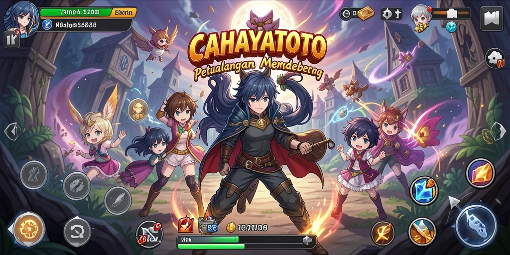Tampilan gameplay CAHAYATOTO yang penuh warna dan mengasyikkan.