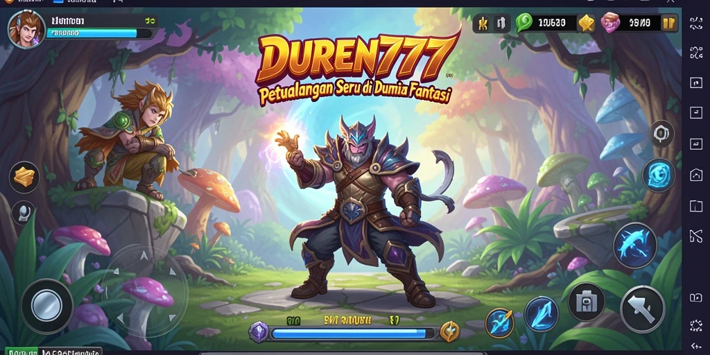 Gameplay DUREN777 yang menampilkan aksi seru dan eksplorasi petualangan.