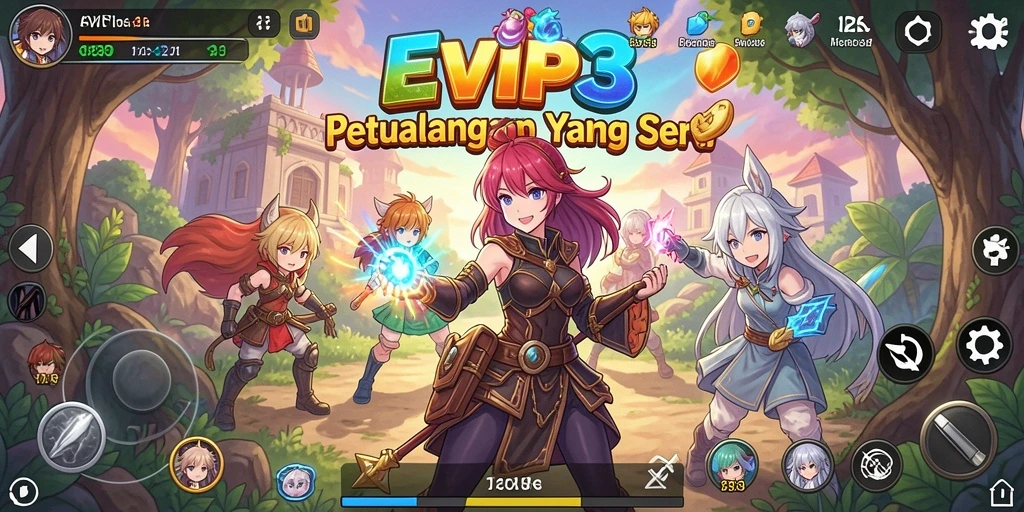 Tampilan gameplay EVIP3 yang menarik dan penuh aksi.