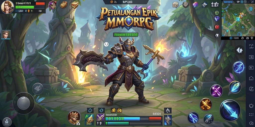 Screenshot MPO303 menunjukkan aksi seru dalam permainan MMORPG.